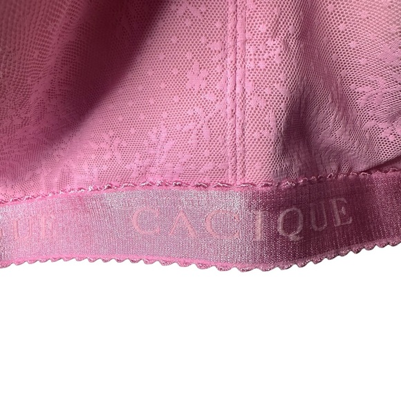 Cacique Lane Bryant Size 54B Unlined Full Coverage No Wire Light Pink Bra - Picture 6 of 10